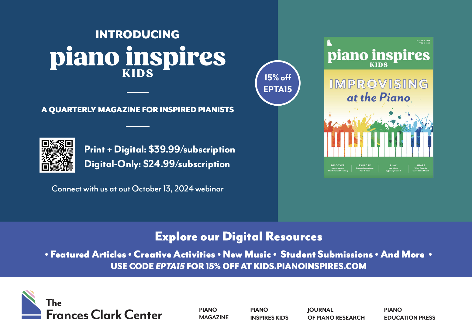 [Members Only] Integrating Improvisation in Your Studio with Piano Inspires Kids